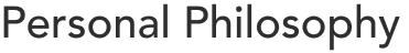 philosophy